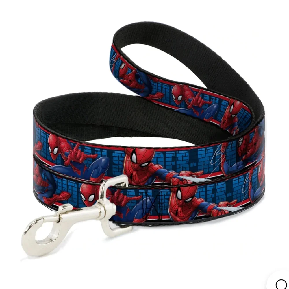 Spider Man Dog Leash and Collar Set
